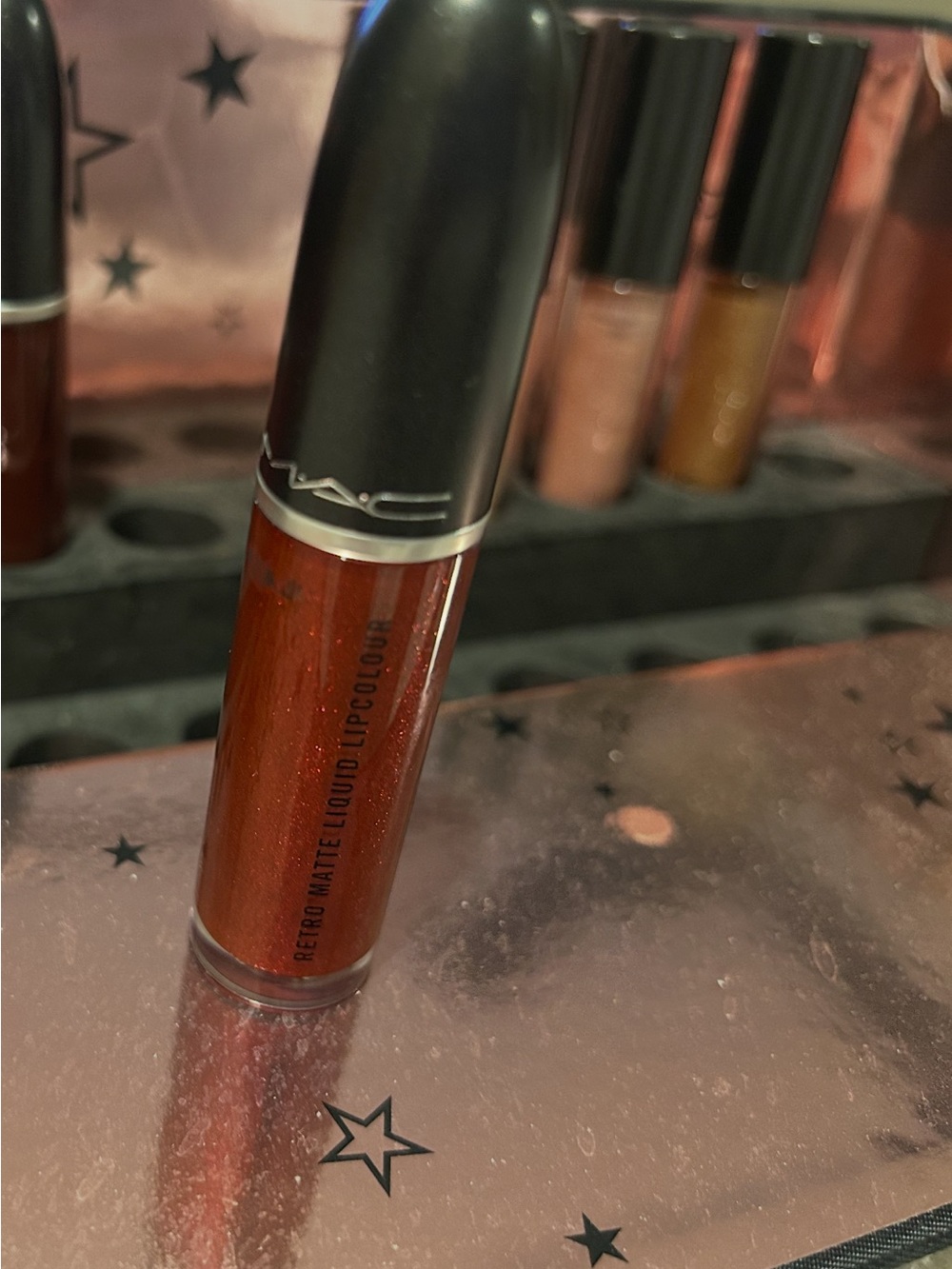 MAC Cosmetics Retro Matte Liquid Lipcolour Metallics Love Weapon NEW